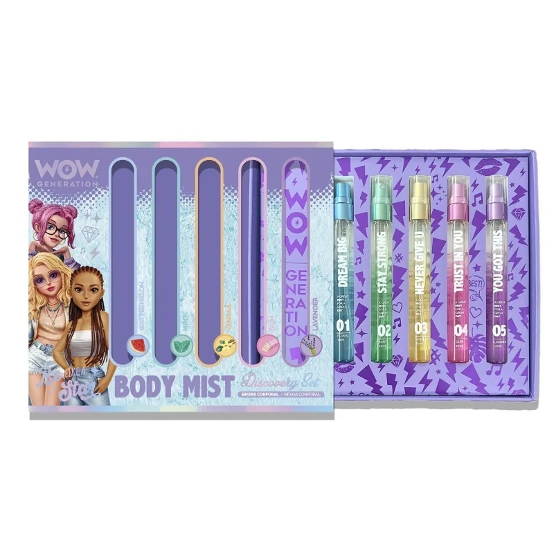 Kids Euroswan WOW Generation sada telových sprejov pre deti 5×30 ml