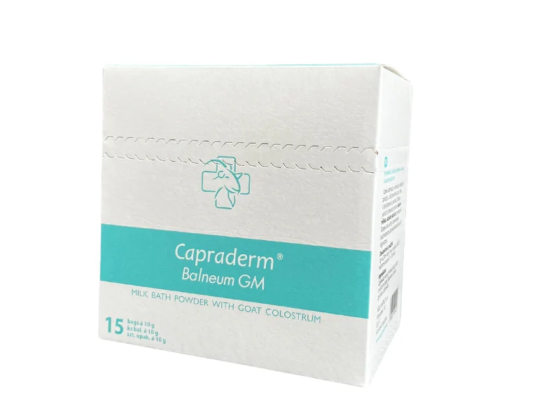CAPRADERM® balneum GM kolostrum 1×15 ks, kúpeľová prísada s obsahom kozieho kolostra