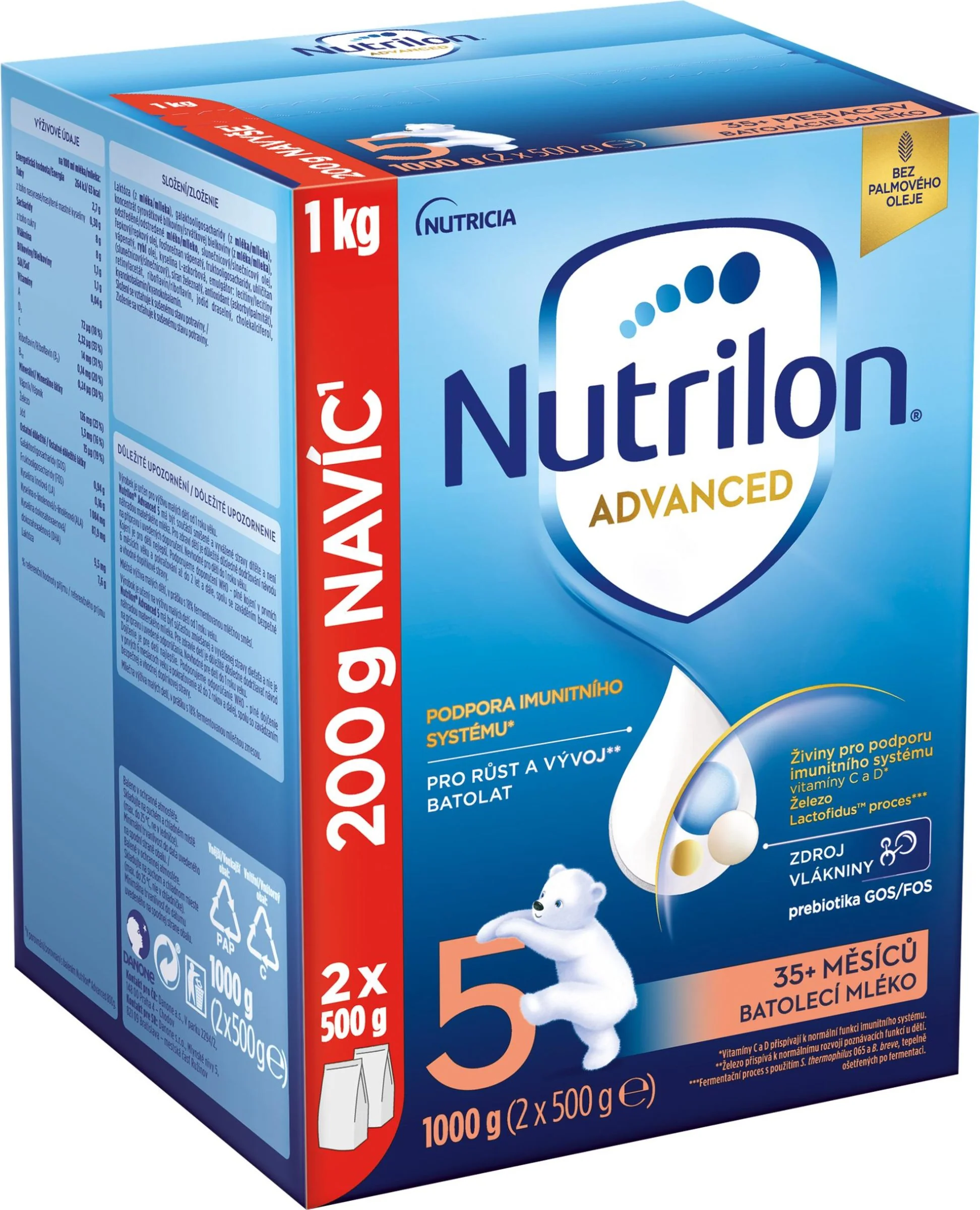 Nutrilon Advanced 5 DUO BALENIE 1×1000 g, dojčenská mliečna výživa