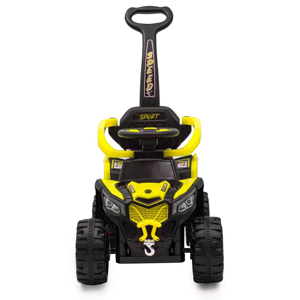 Detské elektrické odrážadlo Baby Mix Ruggy s vodiacou tyčou