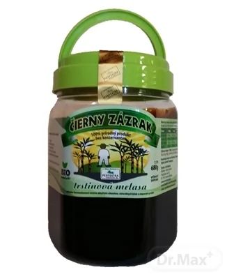 ČIERNY ZÁZRAK trstinová melasa 1×680 g, doplnok výživy