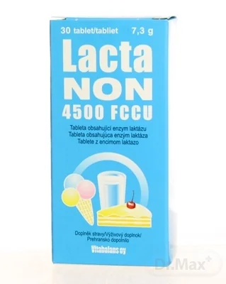 Vitabalans LactaNON 4500 FCCU 1×30 tbl, na podporu trávenia mliečnych výrobkov