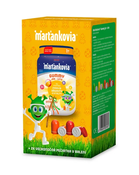 Marťankovia GUMMY JAR - LETO + pečiatky 1×50 ks, výživový doplnok