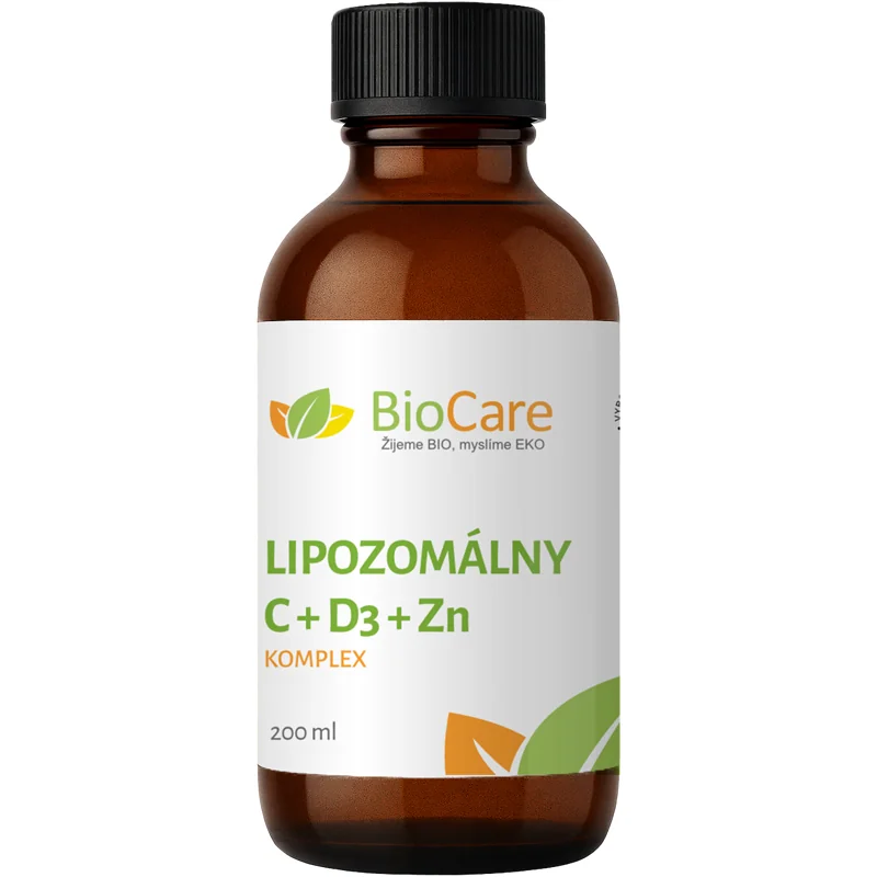 Vitamín C + zinok + vitamín D3 lipozomálny 200ml