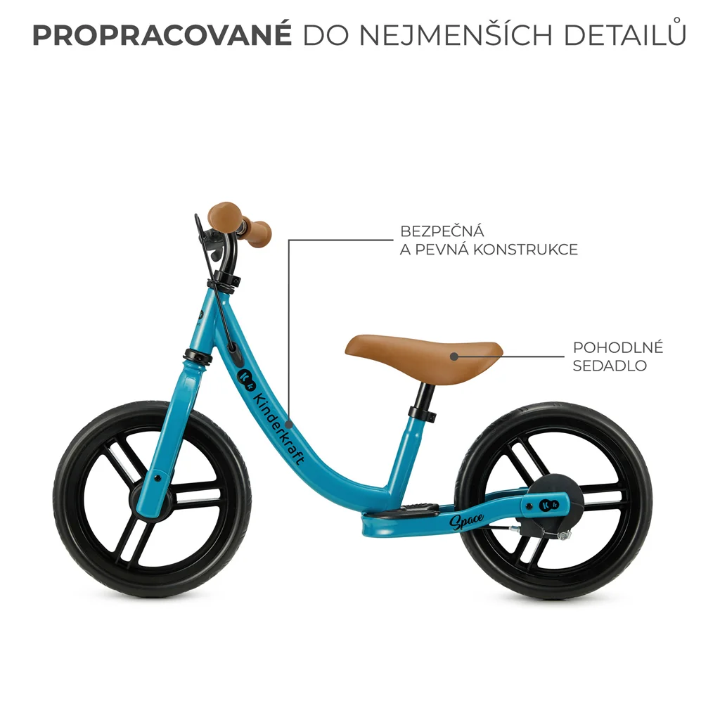 KINDERKRAFT Odrážadlo Space Deep blue 1×1 ks, odrážadlo