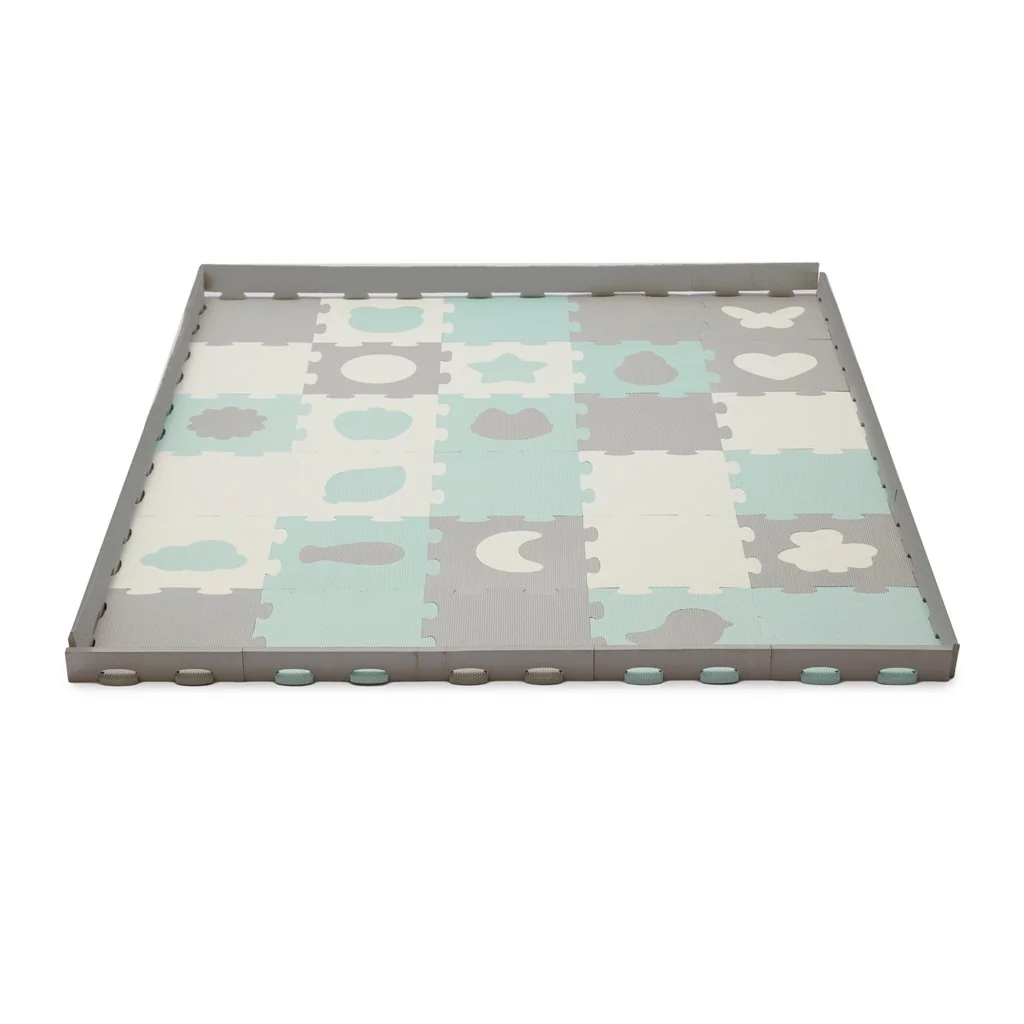 Podložka penová puzzle Luno Shapes 185 x 165 cm Mint, 30ks, Premium