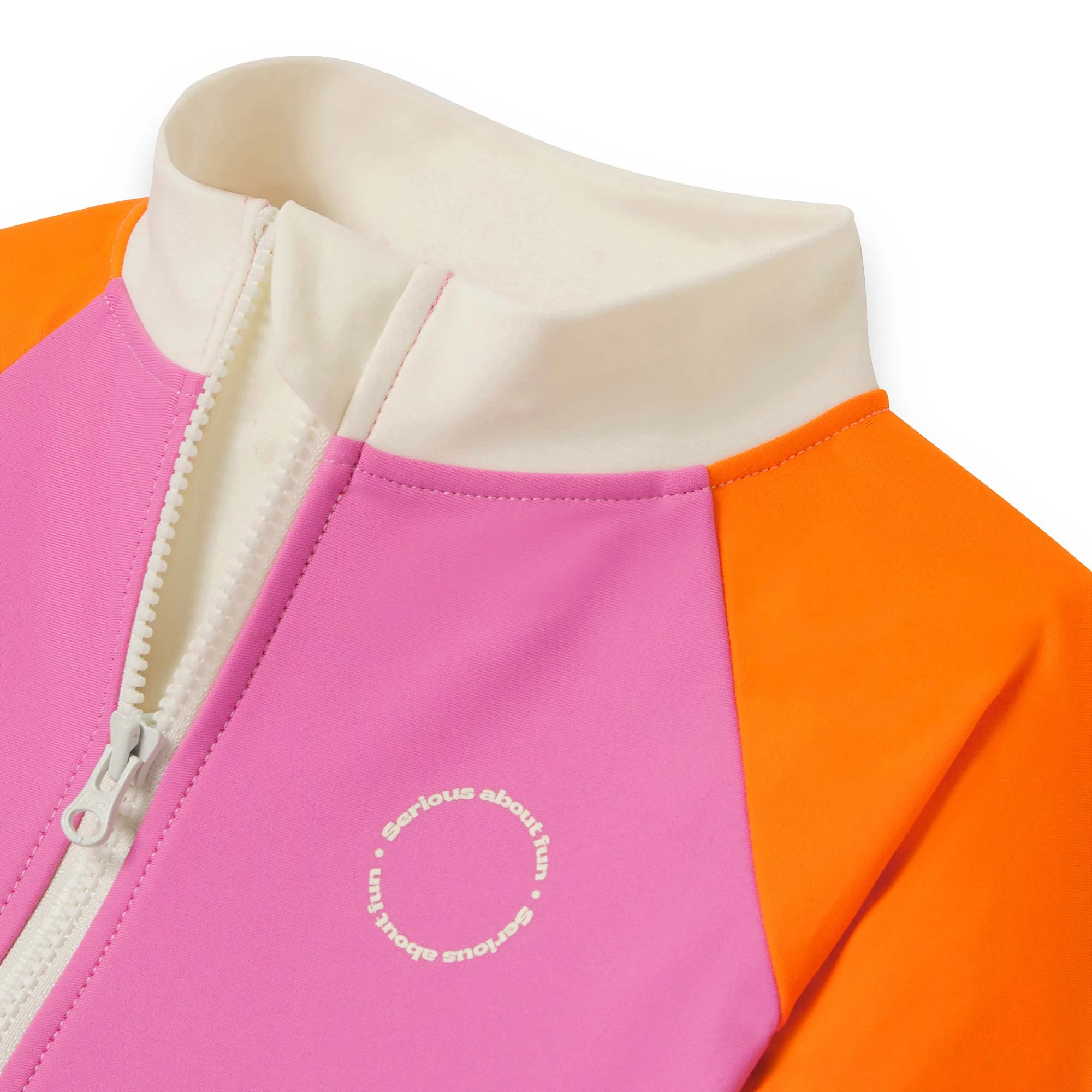 KiETLA ICONIK plavkový overal s UV ochranou - Pink Red 12-18 mesiacov