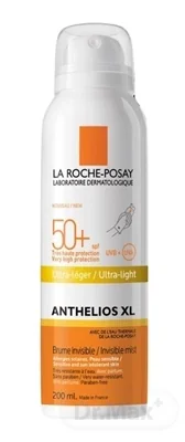 LA ROCHE-POSAY Anthelios XL Osviežujúci opaľovací sprej pre pokožku tela a tváre SPF 50+ 200 ml 1×200 ml, telový sprej