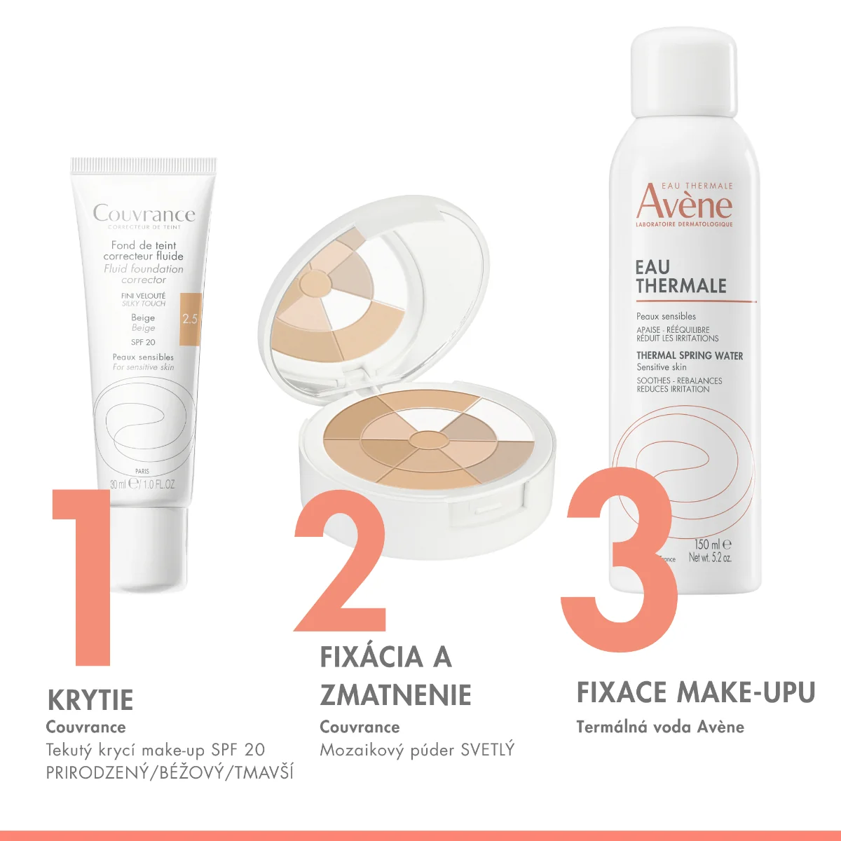 Avène Krycí mozaikový púder - svetlý 10 g