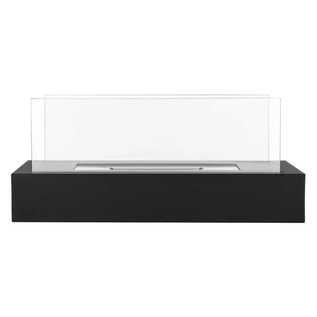 Stolový biokrb na biopalivo so sklom bezdymový 35×18×15 cm