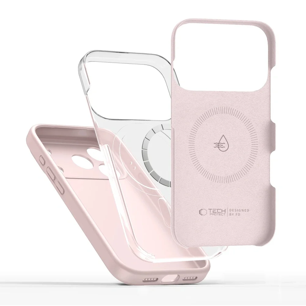 Tech-Protect Silicone MagSafe kryt na iPhone 17 Pro Max, ružový