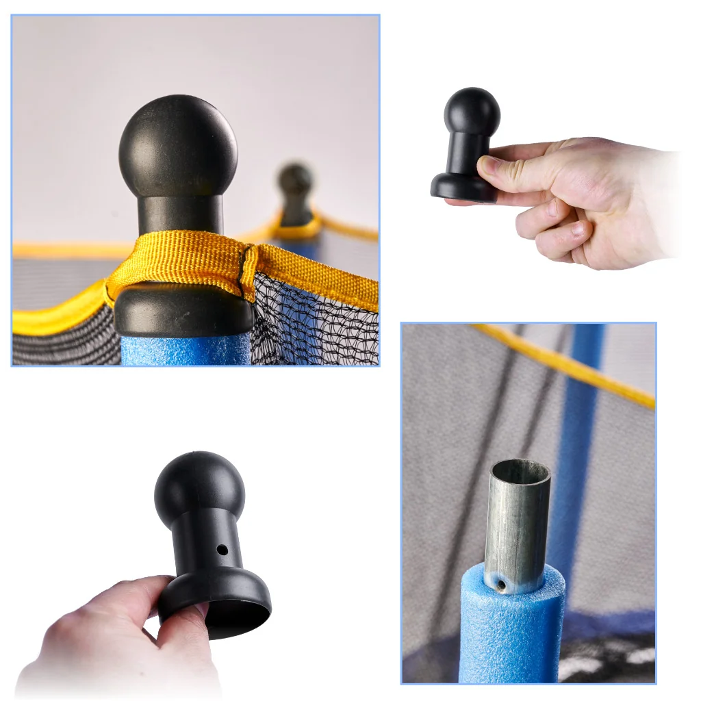 Krytky na stĺpy trampolíny „hríby“ – 6 ks, Ø 2,5 cm