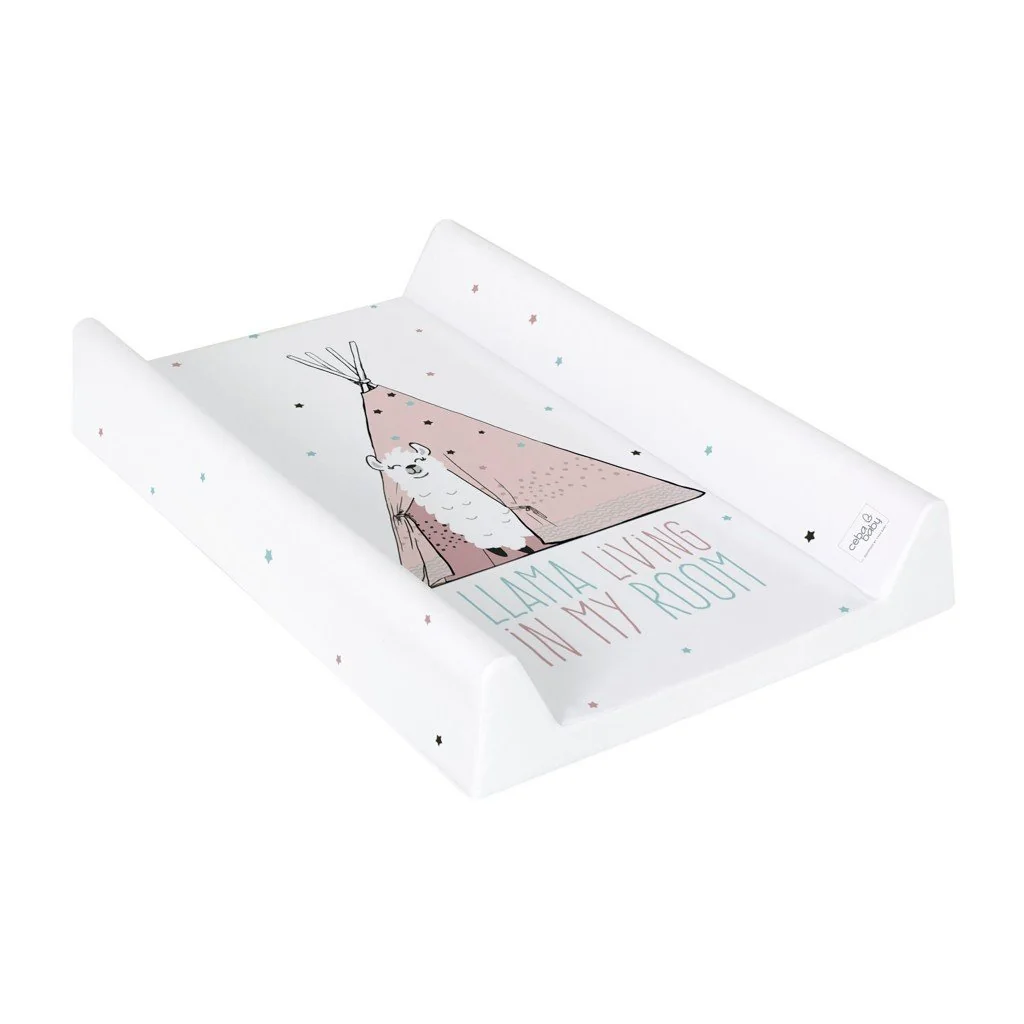 Podložka prebaľovacia 2-hranná s pevnou doskou (50x70) Comfort Lolly Polly Lama