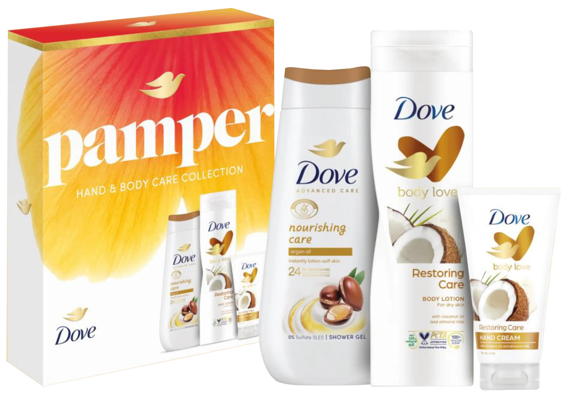 DOVE darčeková kazeta Nourising