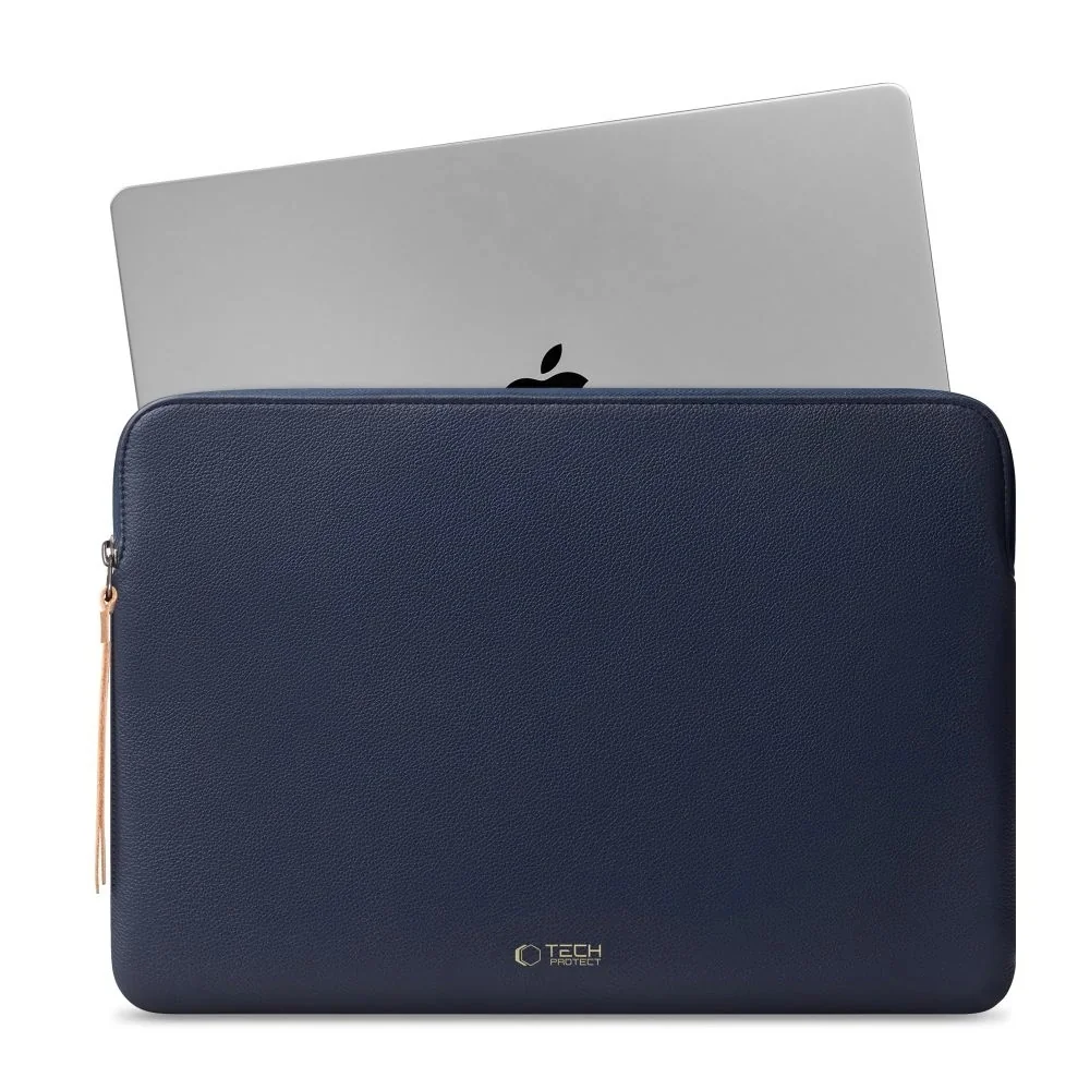 Tech-Protect Fleece obal na notebook 13-14'', tmavomodrý