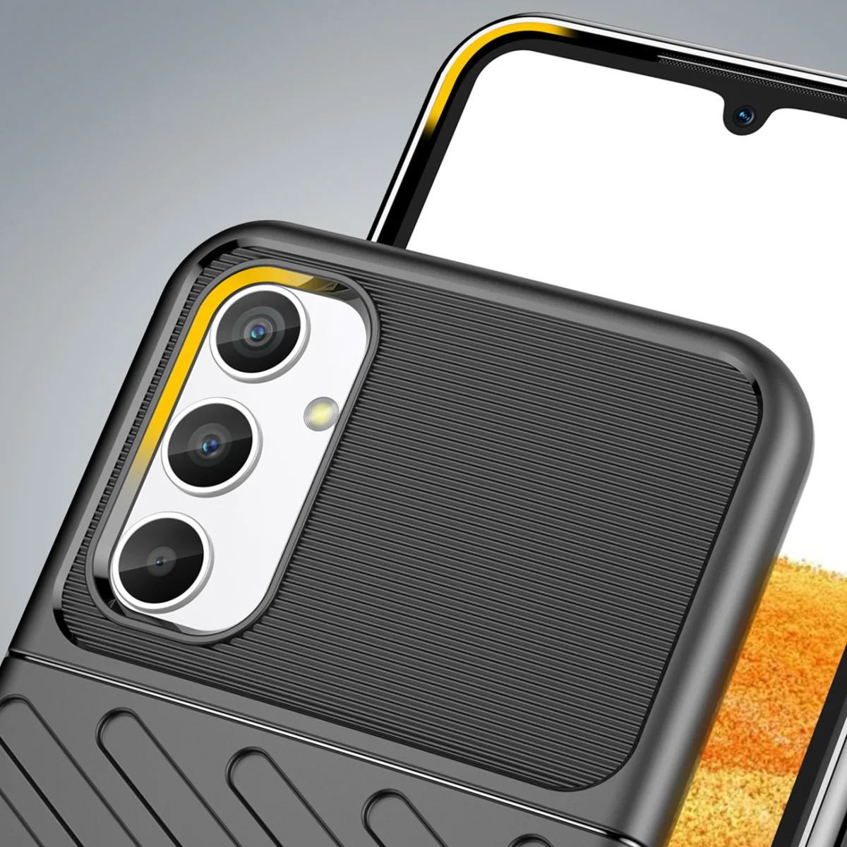 MG Thunder kryt na Samsung Galaxy A34 5G, čierny