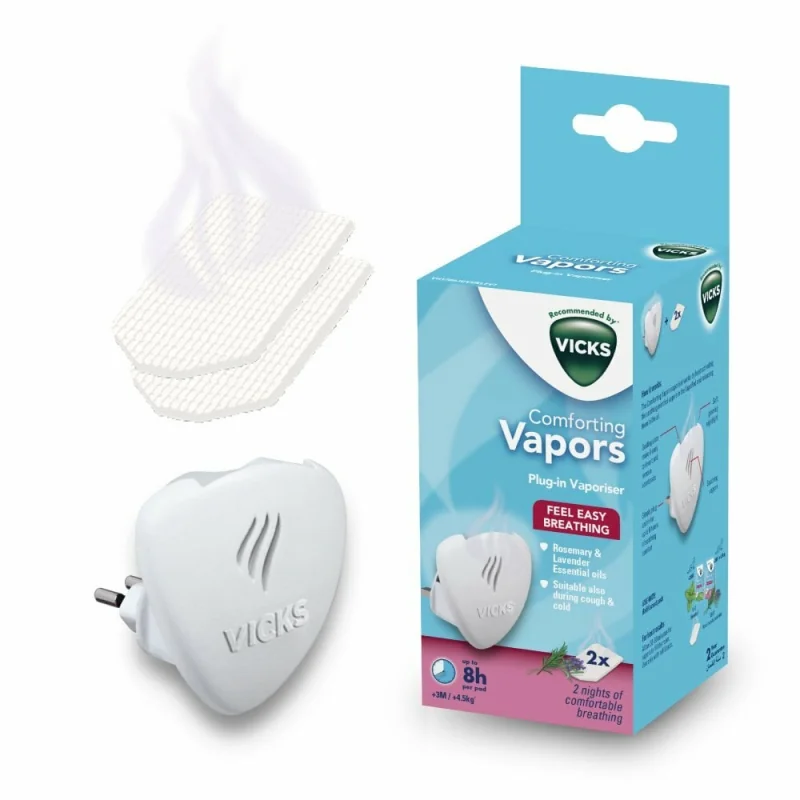 VICKS VH1700JUVEMEAV1 NEW Vonný difuzér s 2 vonnými vankúšikmi, rozmarín/levanduľa