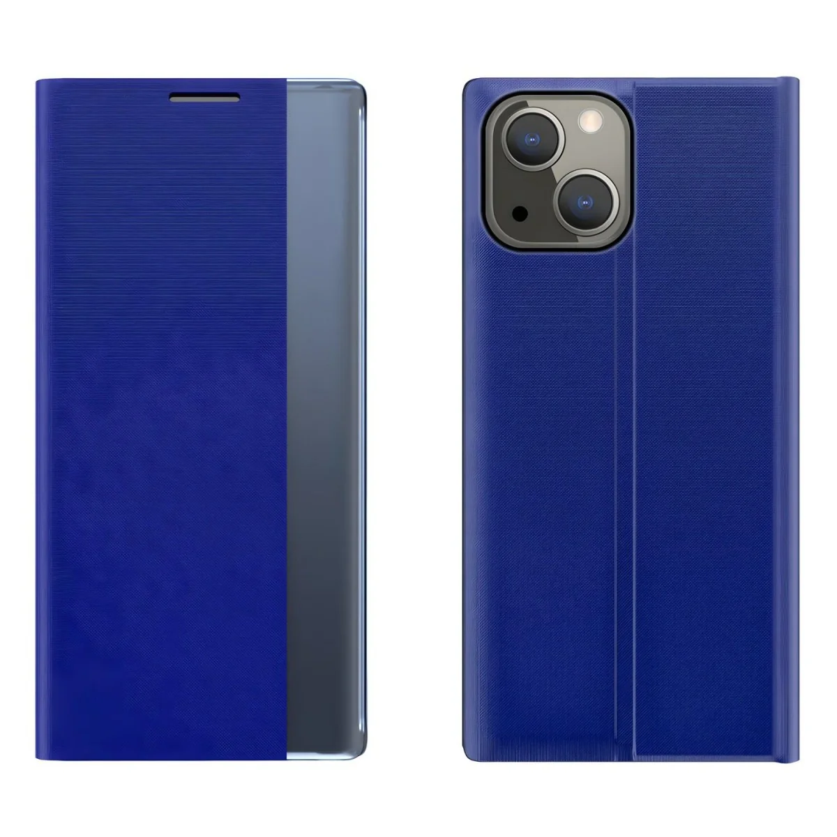 Knižkové otváracie puzdro pre iPhone 13 Mini - Modrá