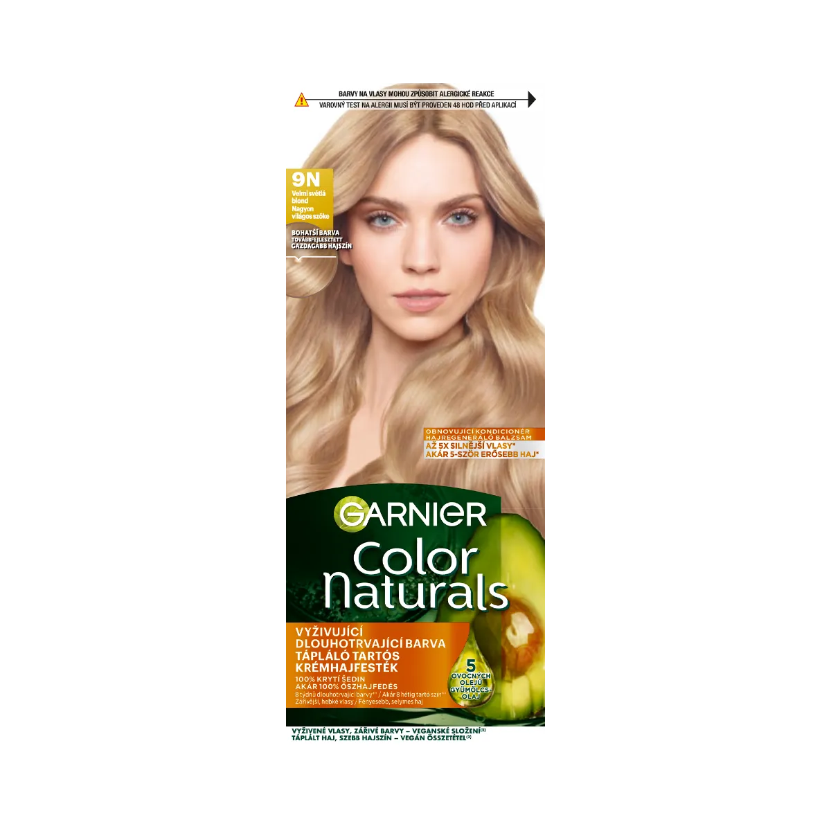 Garnier Color Naturals permanentná farba na vlasy 9N Veľmi svetlá blond 1×1 ks, farba na vlasy