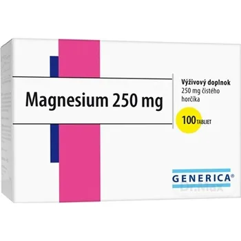 GENERICA Magnesium 250 mg 1×100 tbl, magnézium