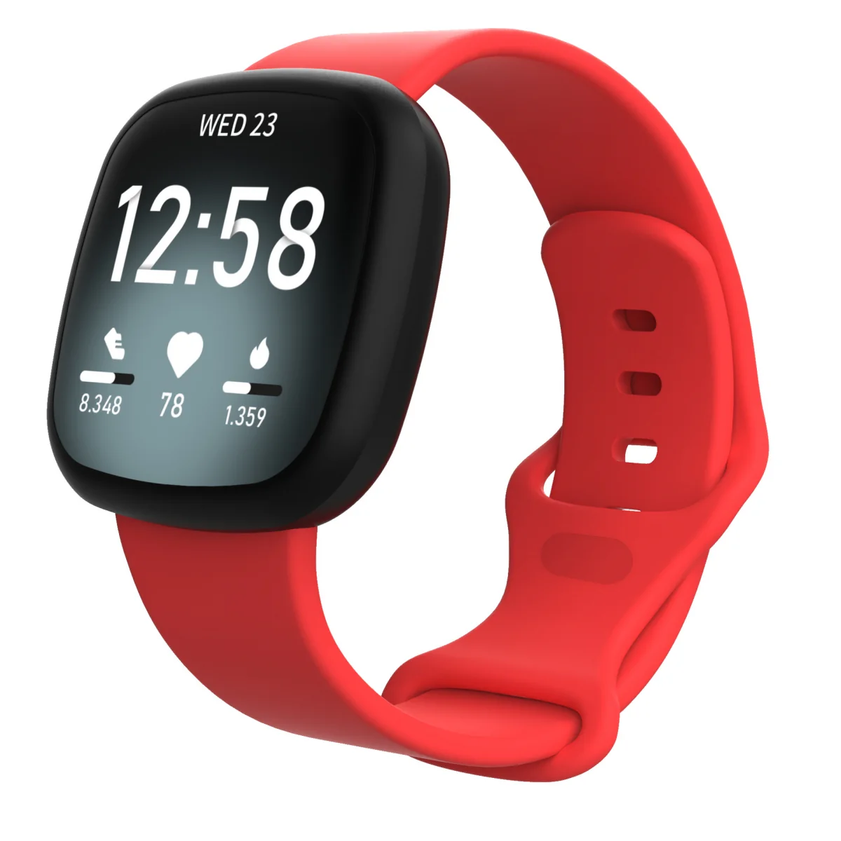 BStrap Silicone (Large) remienok na Fitbit Versa 3 red