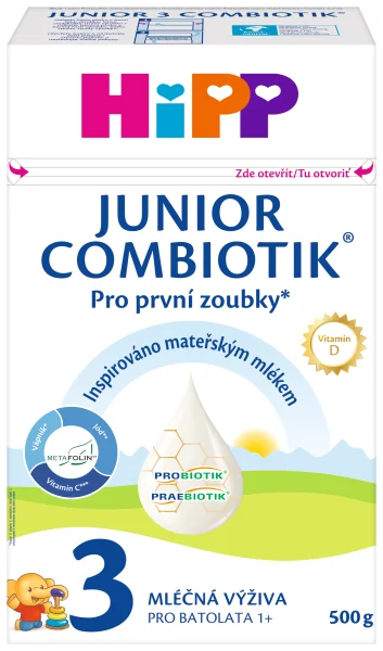 HiPP 3 Junior Combiotik® 1×500 g, batoľacie mlieko od uk. 1. roka