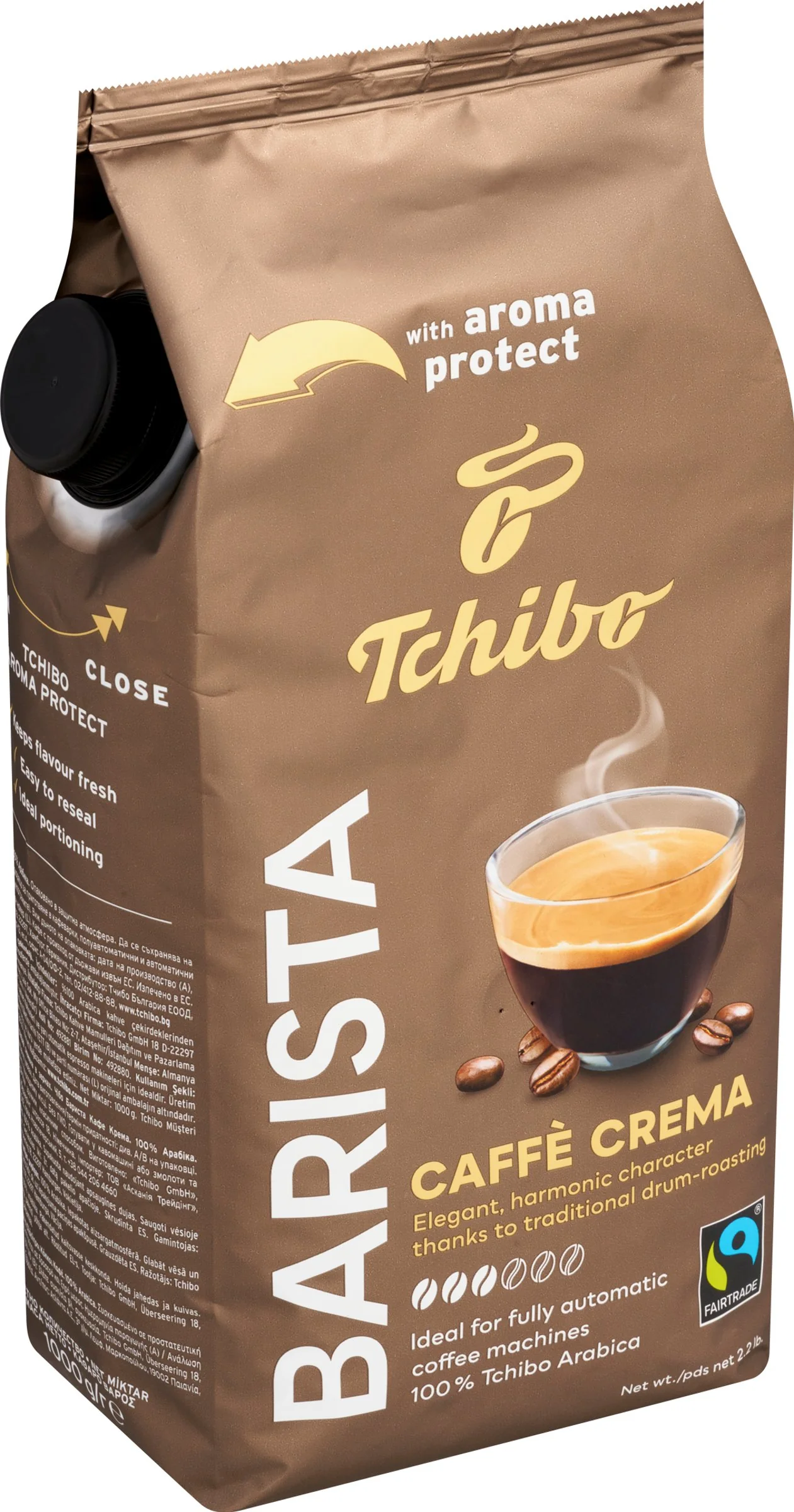 TCHIBO Barista Caffè Crema 1000g - zrnková káva 1×1000 g, káva
