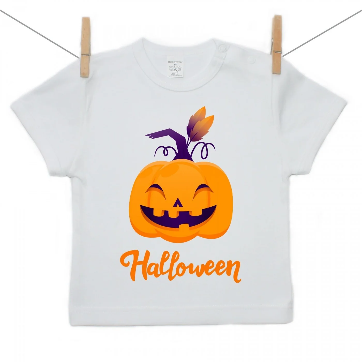 Boodyy Tričko s krátkym rukávom Halloween tekvica Veľkosť: 98