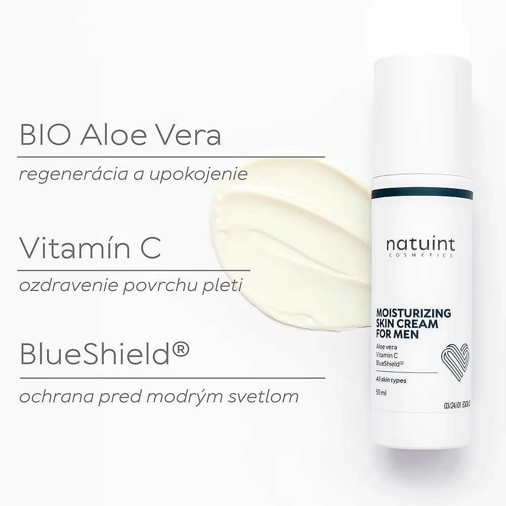 Natuint cosmetics - Hydratačný krém pre mužov Moisturizing Skin Cream for Men