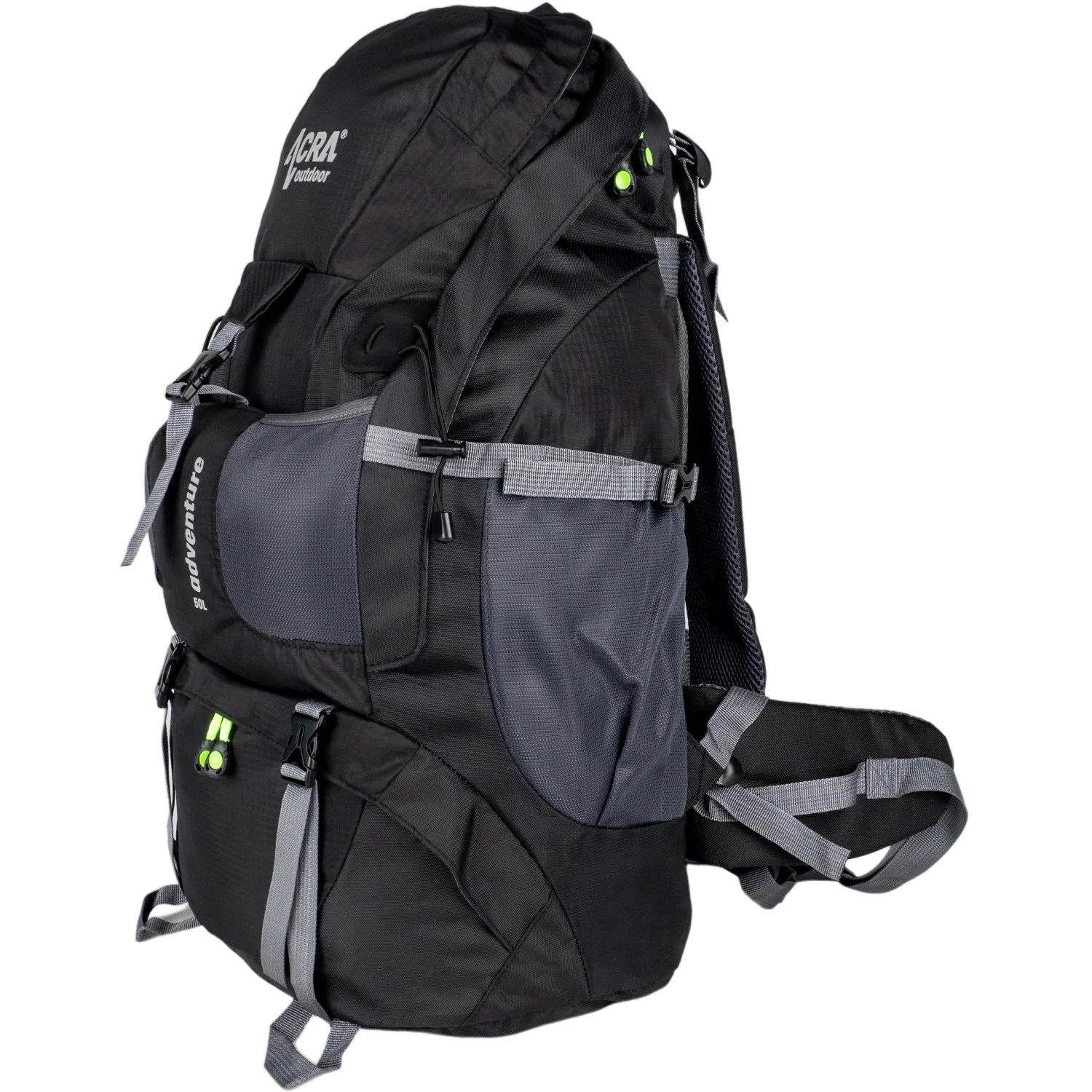 Batoh Acra Adventure 50 L na horskú turistiku černý 05-BA50-CRN