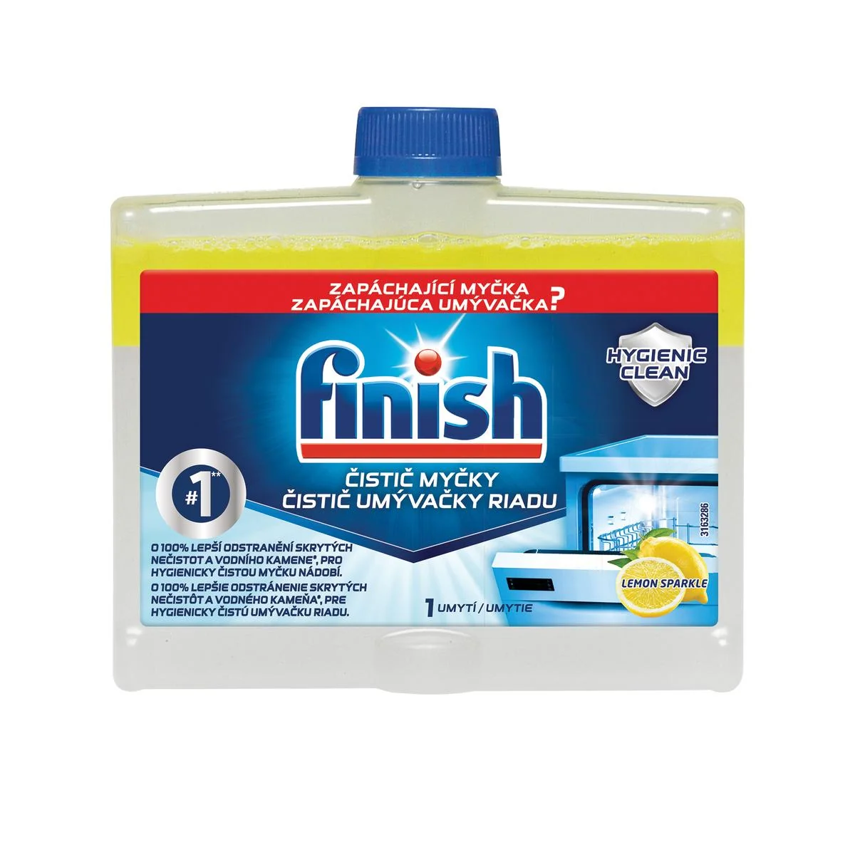 FINISH čistič umývačky 250ml Lemon