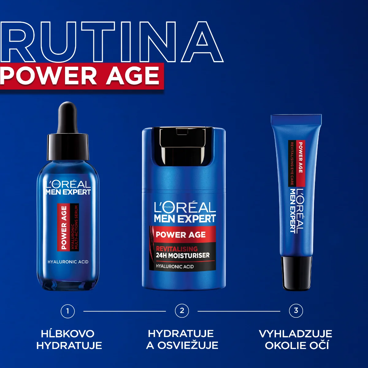 L'Oréal Paris Men Expert Power Age revitalizačný očný krém, 15 ml 1×15 ml, očný krém