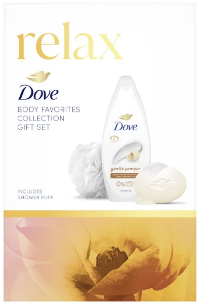Dove k. Gentle Pamper (sg+mydlo+špongia) 1 set