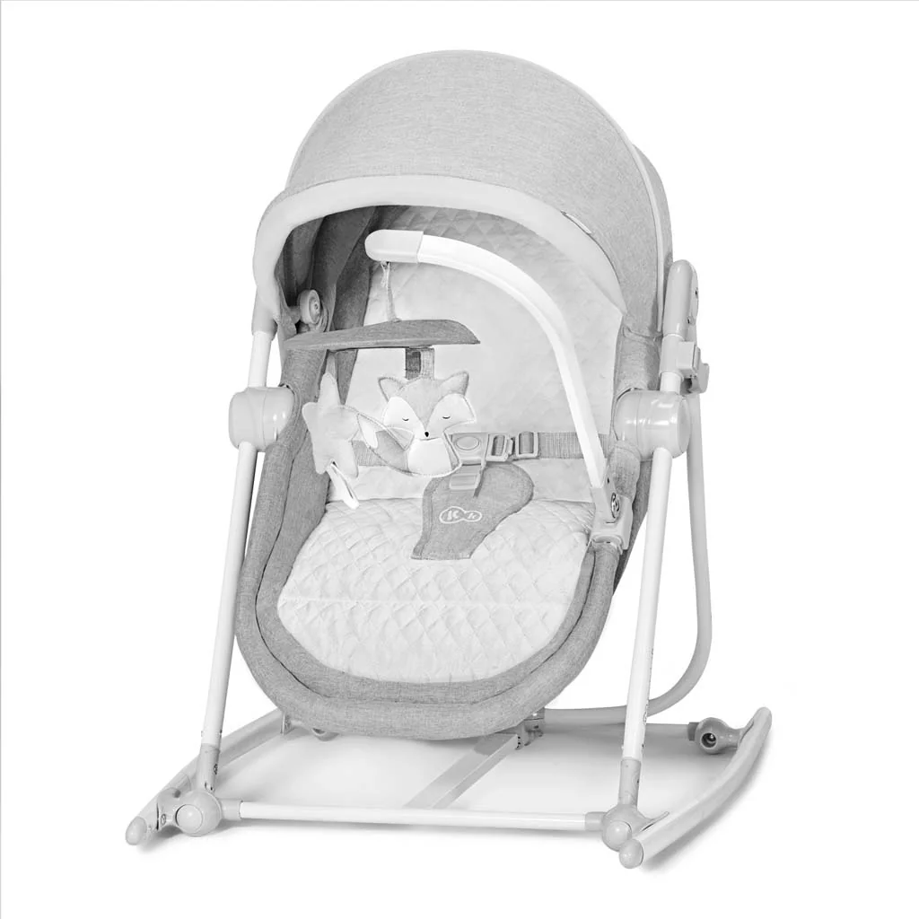 KINDERKRAFT Lehátko 5v1 Nola Stone Grey 1×1 ks, ležadlo pre deti