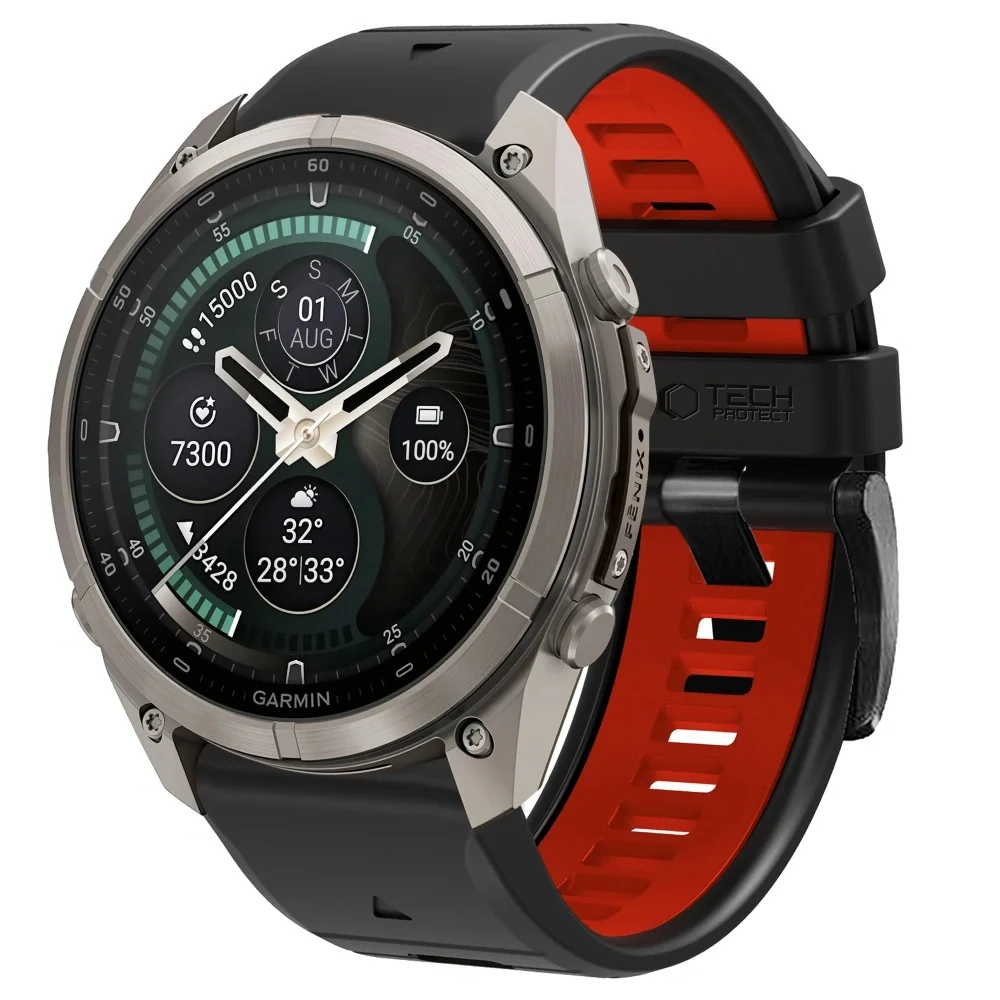 Tech-Protect IconBand remienok Garmin QuickFit 26mm, black / red