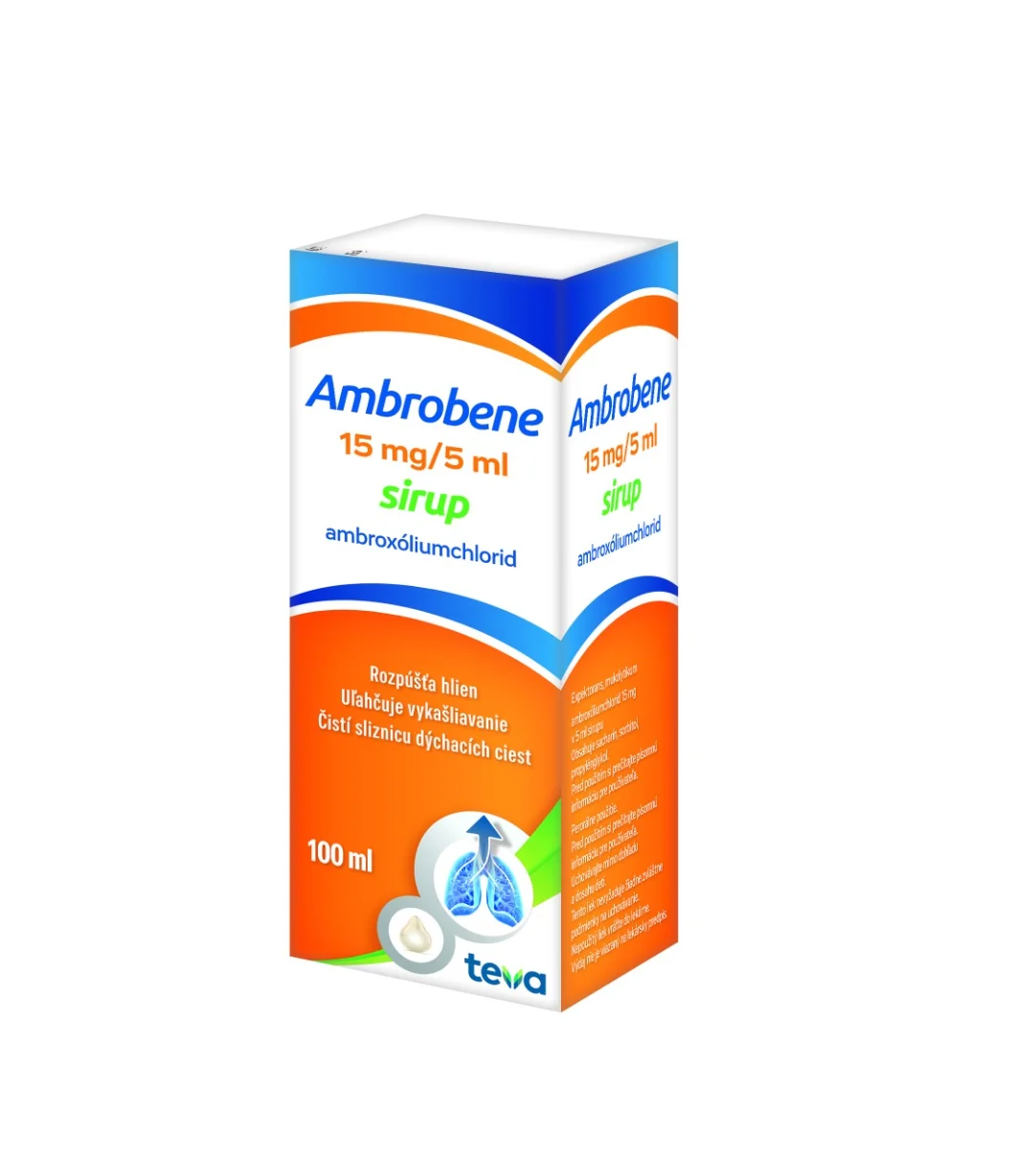AMBROBENE 15 mg/5 ml 1×100 ml, sirup
