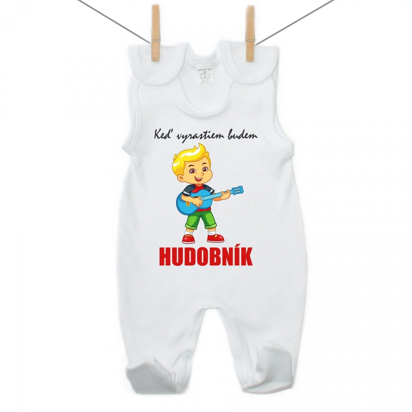 Boodyy Dupačky Keď vyrastiem budem hudobník Veľkosť: 80