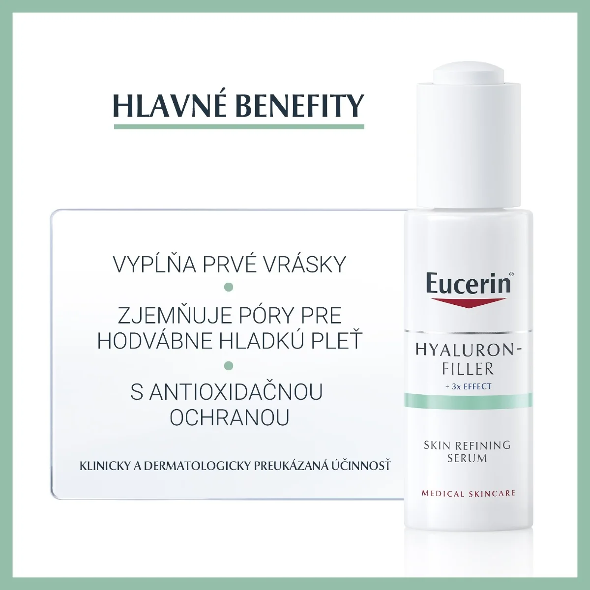 Eucerin HYALURON-FILLER Skin Refiner SERUM anti-age, zjemňujúce pleťové sérum 1x30 ml