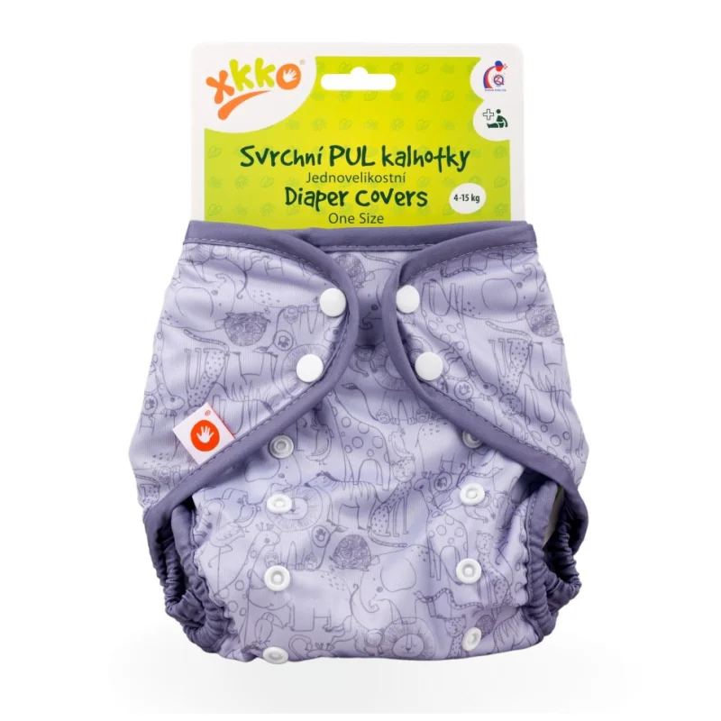 XKKO Vrchné plienkové nohavičky One Size - Safari Lavender Aura PULDCOS14