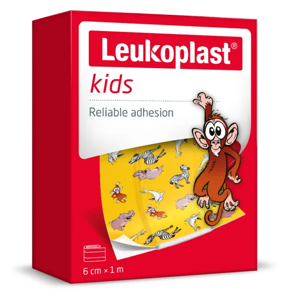 Leukoplast® kids 1x1 ks, náplasť na rany, 6 cm x 1 m