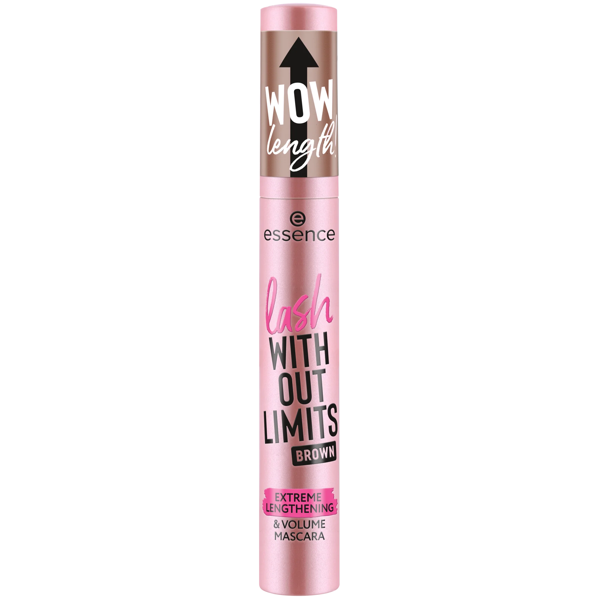 essence maskara lash WITHOUT LIMITS BROWN EXTREME LENGTHENING & VOLUME 02 1×13 ml, maskara
