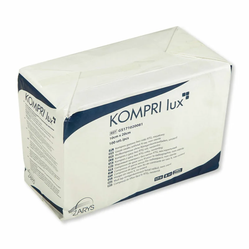 ZARYS OUTLINE KOMPRI LUX kompres 17N RTG-17N 8W gázový obklad 10 x 10 cm, 100 ks