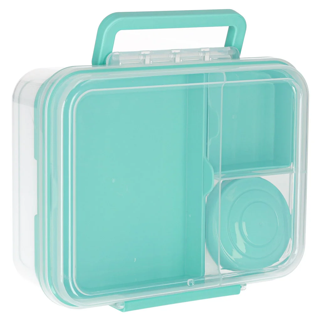 Obedový box s priehradkami 2200 ml mätový