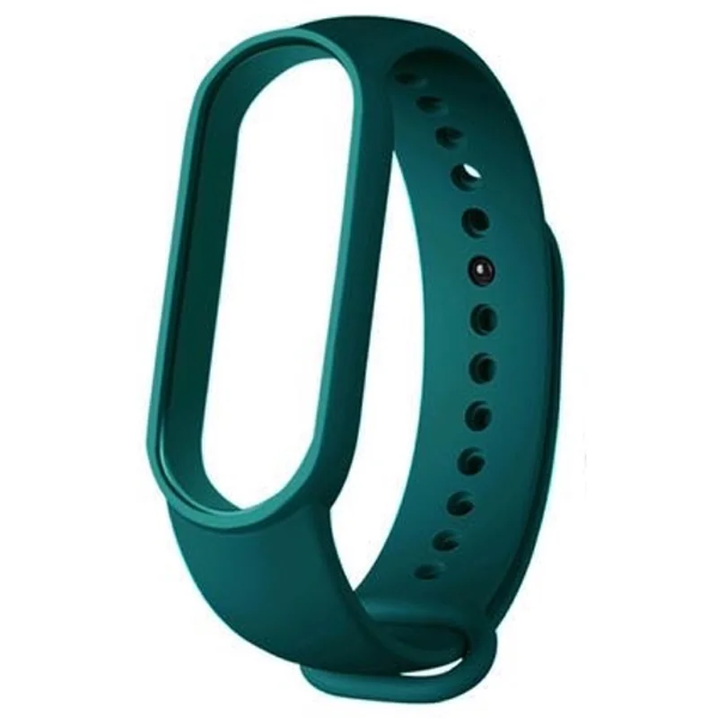 BStrap Silicone remienok na Xiaomi Mi Band 5/6/7 dark green