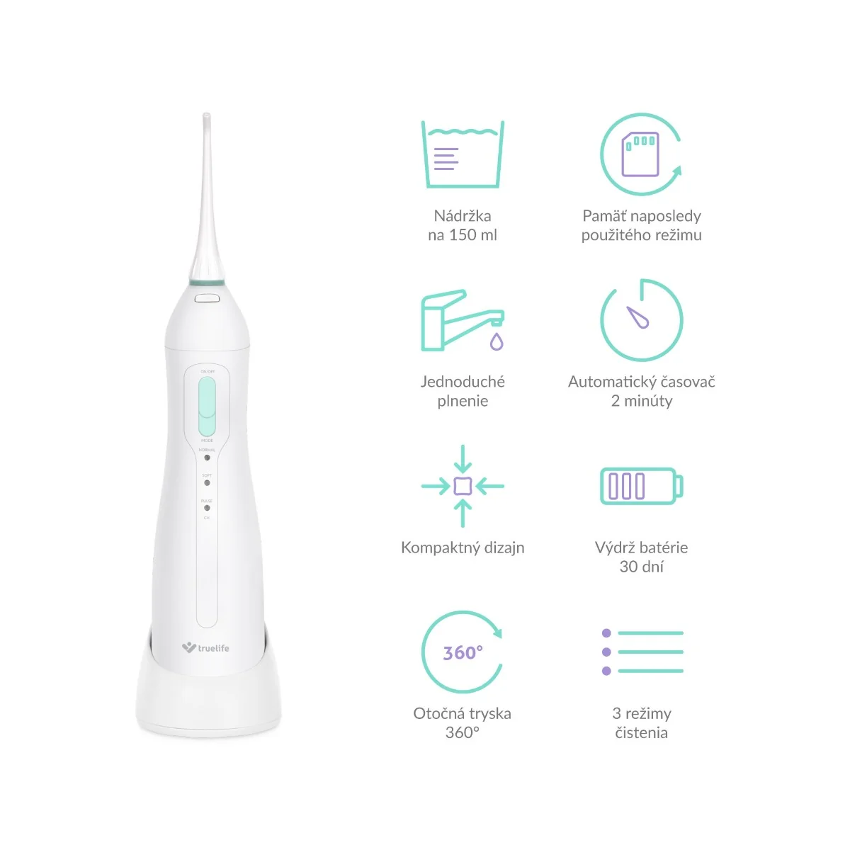 TrueLife AquaFloss Compact 1×1 ks, ústna sprcha