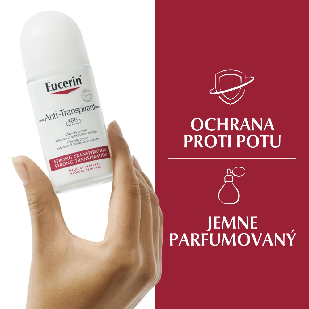 Eucerin Deo Guličkový antiperspirant 1×50 ml, roll on