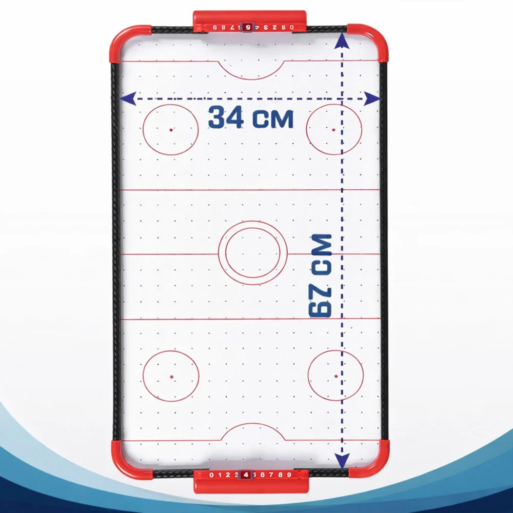 MG Air Hockey V1 stolný hokej pre deti, čierny / červený
