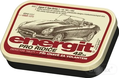 energit PRE VODIČOV 1×42 ks, energetické tablety s príchuťou višňe