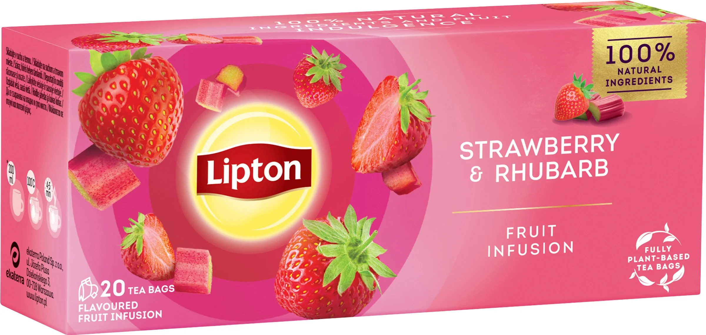 Lipton Strawberry with Rhubarb 1,7g 20 ks