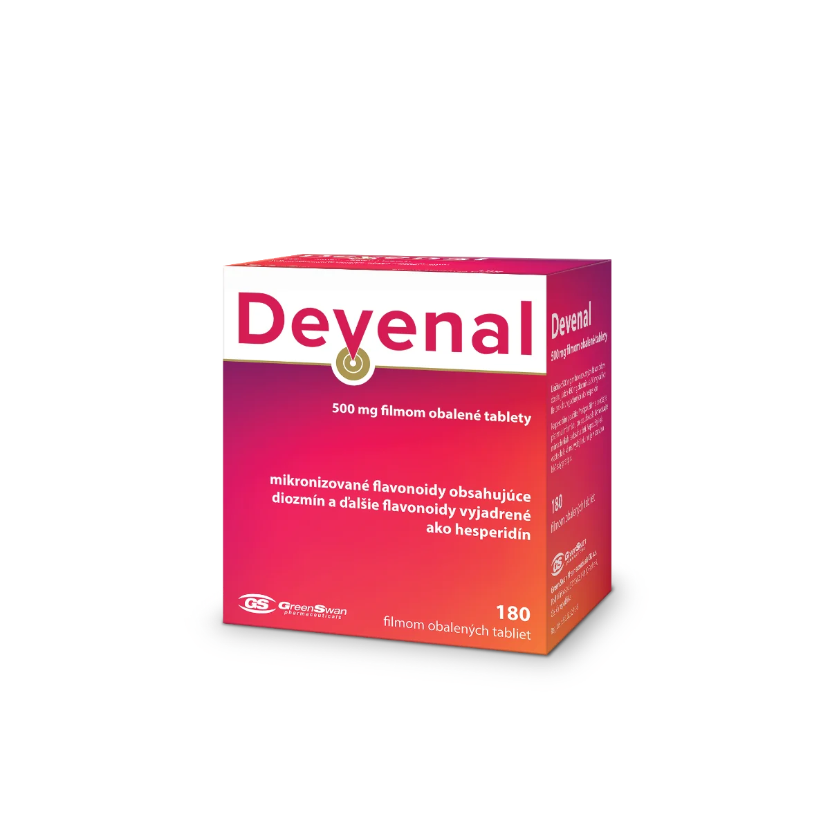 Devenal 500mg 1 x 180 tbl, liek na vnútorné použitie